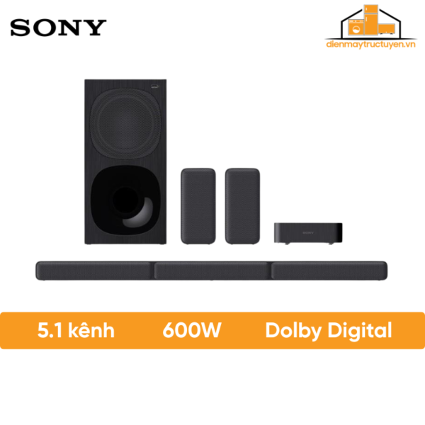 Soundbar Sony 5.1 | HT-S40R | 600W | Loa sau không dây