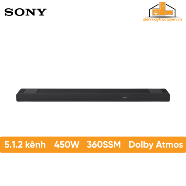 Loa thanh Sony | HT-A5000 | 5.1.2 kênh | 450W | 360 Spatial Sound Mapping | Dolby Atmos®/DTS:X® | THANH LÝ SẢN PHẨM TRƯNG BÀY