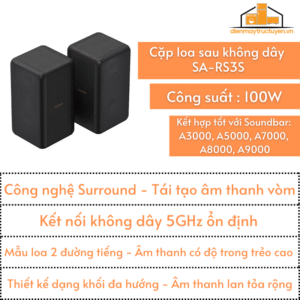 Cặp loa sau không dây | Sony SA-RS3S | 100W