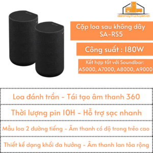 Loa sau không dây Sony | SA-RS5 | 180W | Pin 10h