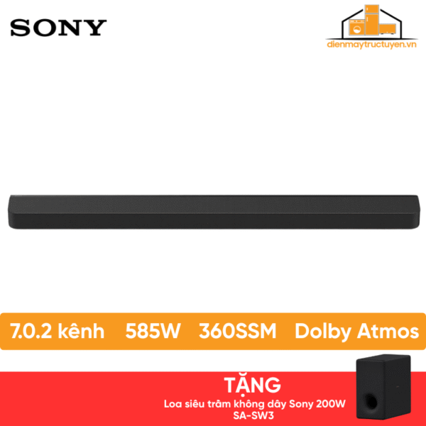 Sony BRAVIA Theatre Bar 9 | HT-A9000 | 7.0.2 kênh | 585W