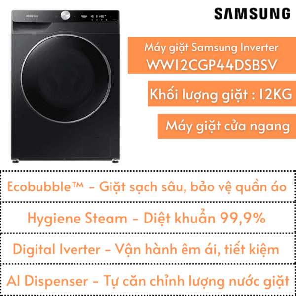Máy giặt Samsung 12kg | WW12CGP44DSBSV