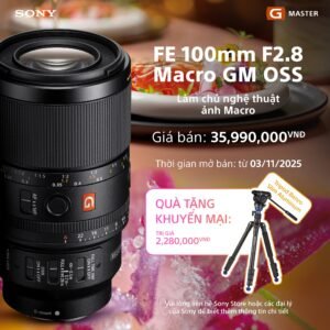 Ống kính FE 100mm F2.8 Macro GM OSS | SEL100M28GM