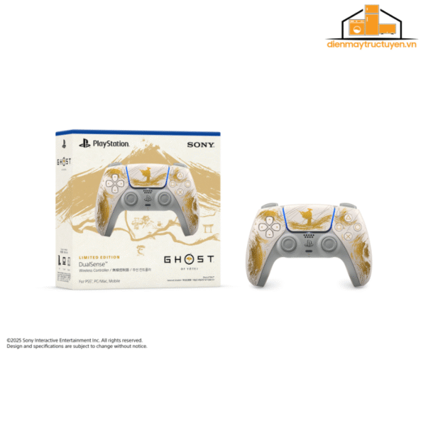 [LIMITED] Tay cầm PS5 DualSense Ghost of Yotei™ Gold Limited Edition | CFI-ZCT1G Z7 | Chính hãng | Bảo hành 1 đổi 1 - Ảnh 2