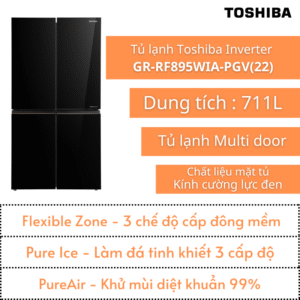 Tủ lạnh Toshiba 711L | GR-RF895WIA-PGV(22)-XK | Multi door | Ngăn đông mềm