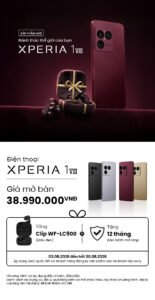 Chương trình đặt trước Sony Xperia 1 VIII nhận quà tặng tai nghe