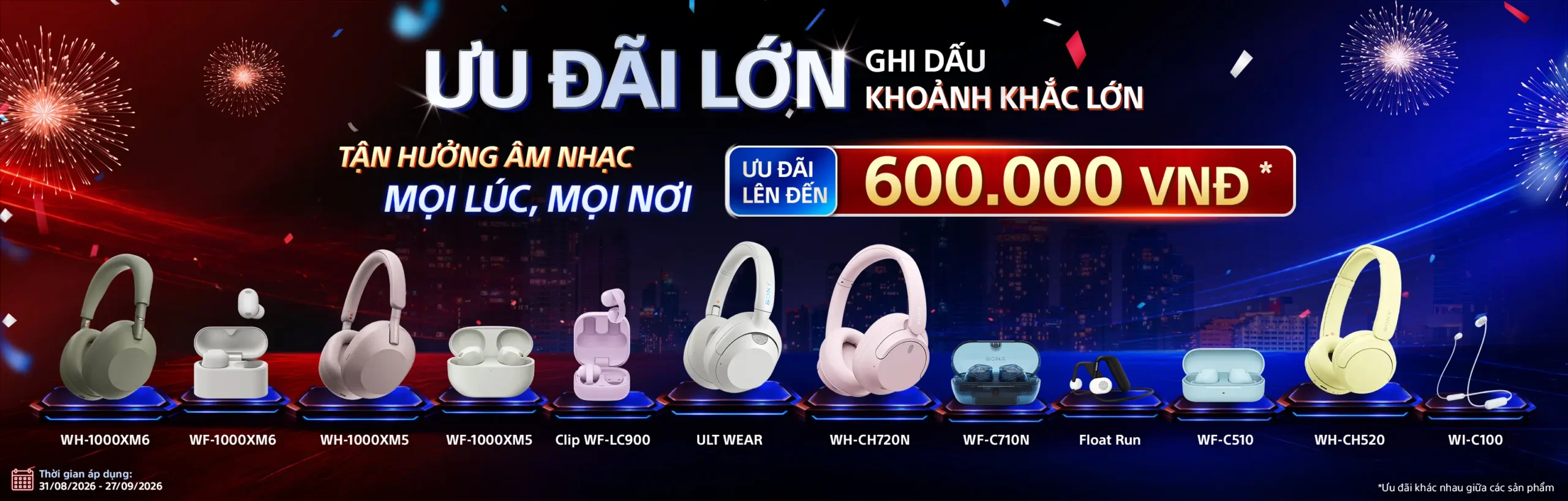 Hoàng Thùy Linh và Trí Phan cùng tai nghe Sony LinkBuds Clip WF-LC900